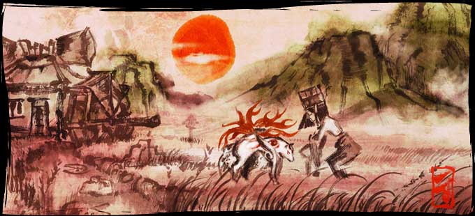 Okami (PS2)  Okami, Painting, Art